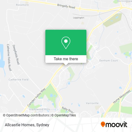 Allcastle Homes map