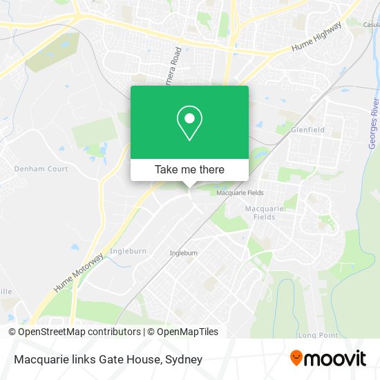 Mapa Macquarie links Gate House