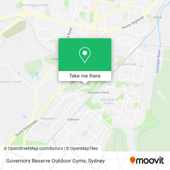 Mapa Governors Reserve Outdoor Gyms