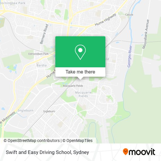 Swift and Easy Driving School map