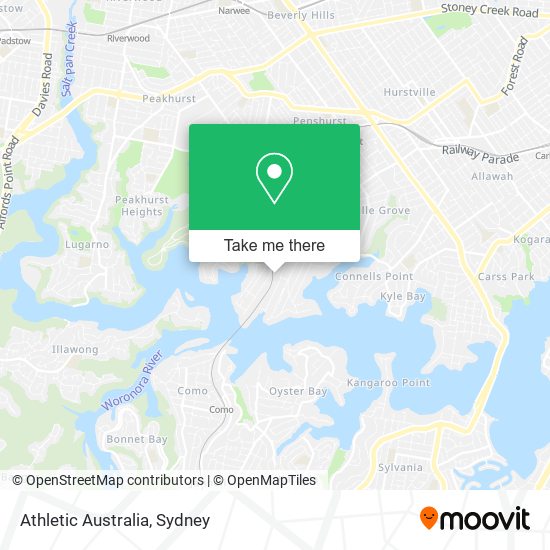 Athletic Australia map