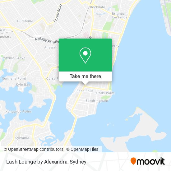 Lash Lounge by Alexandra map