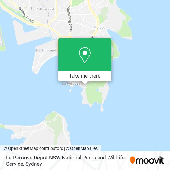 La Perouse Depot NSW National Parks and Wildlife Service map