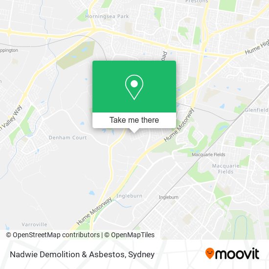 Nadwie Demolition & Asbestos map