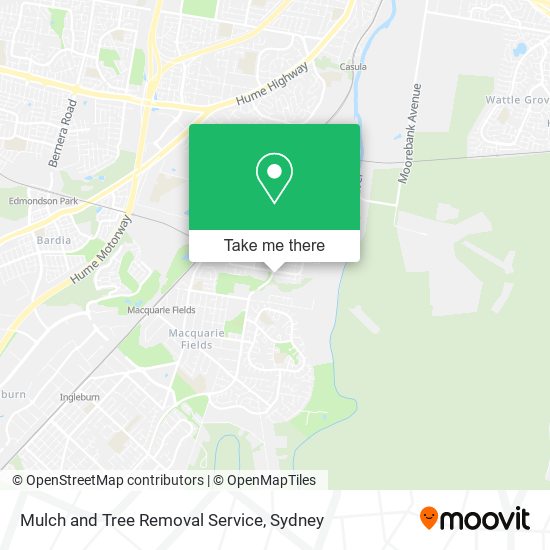 Mulch and Tree Removal Service map
