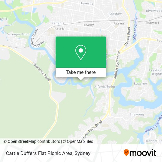 Cattle Duffers Flat Picnic Area map