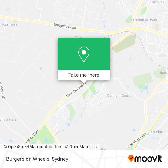 Burgers on Wheels map