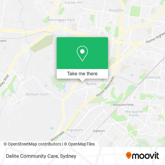 Delite Community Care map