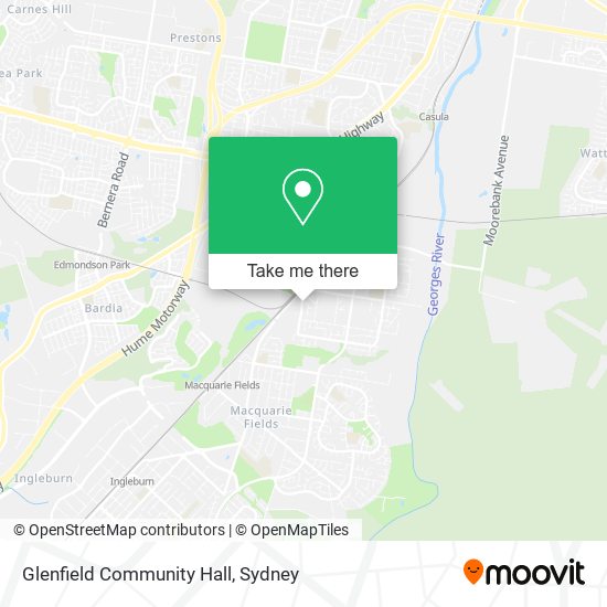 Glenfield Community Hall map