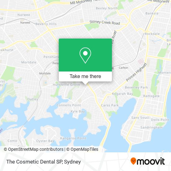The Cosmetic Dental SP map