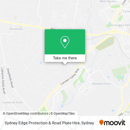 Sydney Edge Protection & Road Plate Hire map