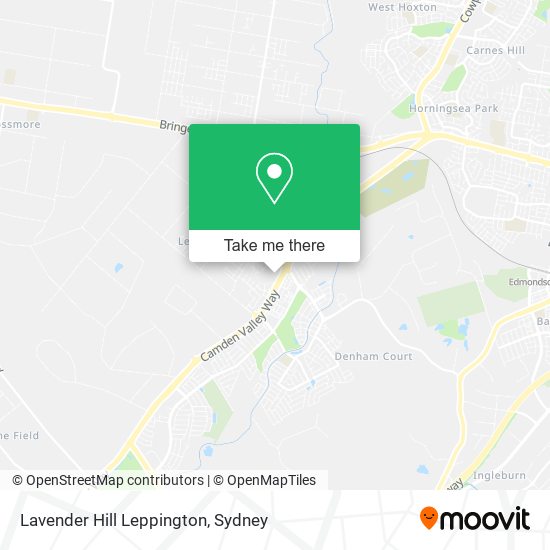 Lavender Hill Leppington map