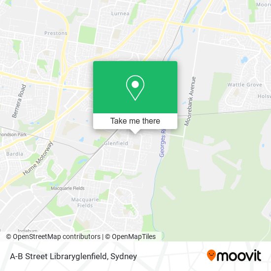 A-B Street Libraryglenfield map