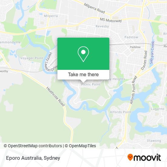 Mapa Eporo Australia