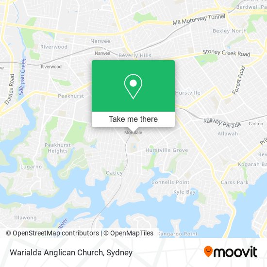 Mapa Warialda Anglican Church