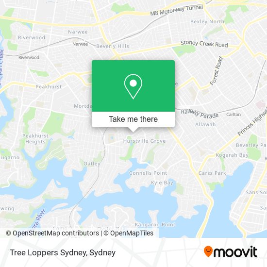 Tree Loppers Sydney map