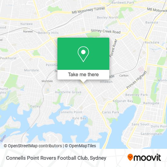Connells Point Rovers Football Club map