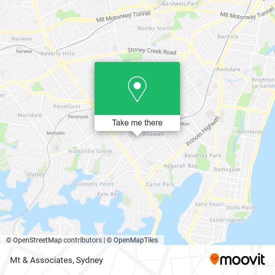 Mt & Associates map