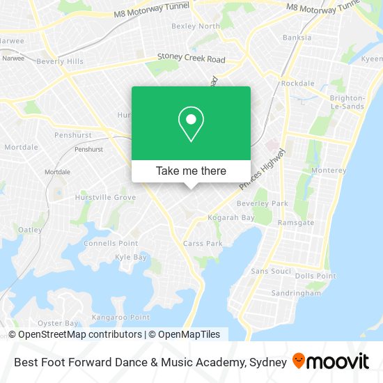 Best Foot Forward Dance & Music Academy map