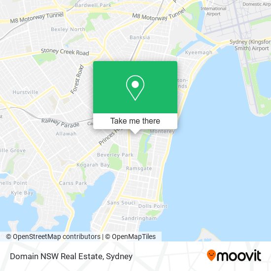 Domain NSW Real Estate map