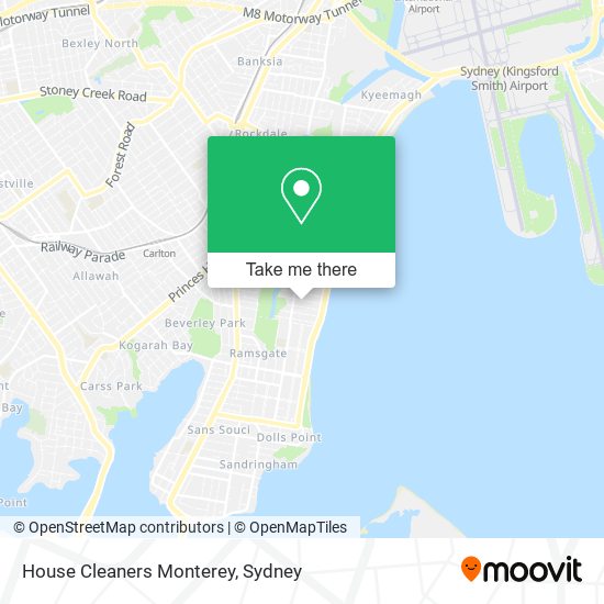House Cleaners Monterey map
