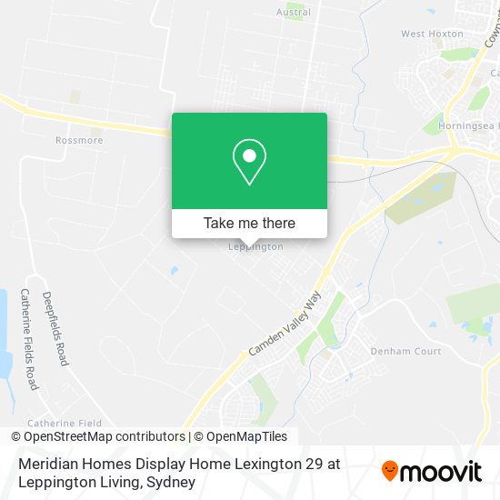 Mapa Meridian Homes Display Home Lexington 29 at Leppington Living