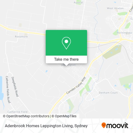 Adenbrook Homes Leppington Living map