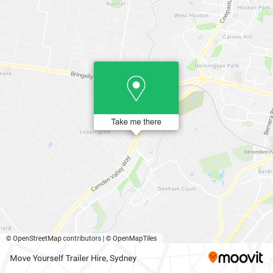 Move Yourself Trailer Hire map