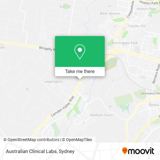 Australian Clinical Labs map