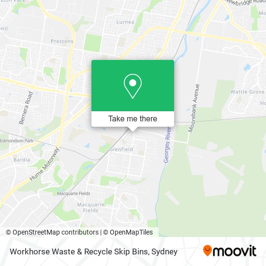 Workhorse Waste & Recycle Skip Bins map