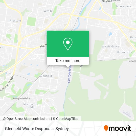 Mapa Glenfield Waste Disposals
