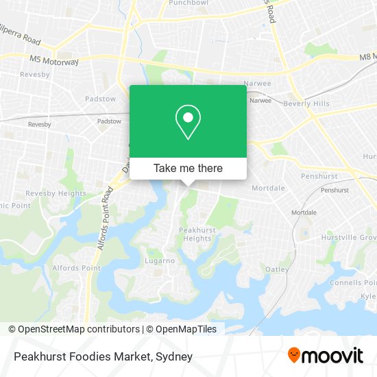 Peakhurst Foodies Market map