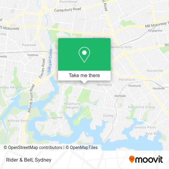 Rider & Bell map