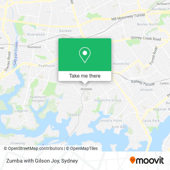 Zumba with Gilson Joy map