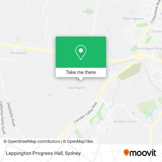 Leppington Progress Hall map