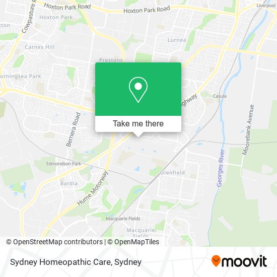 Sydney Homeopathic Care map