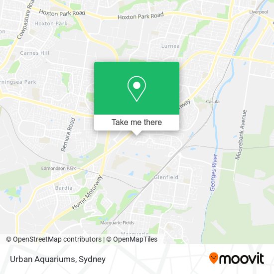 Urban Aquariums map