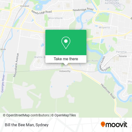 Bill the Bee Man map