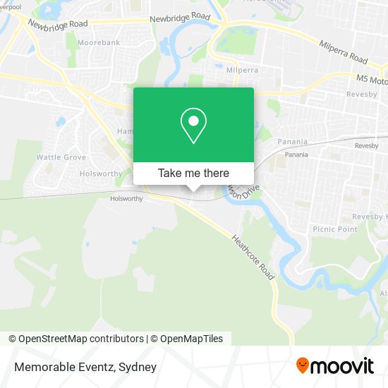 Memorable Eventz map