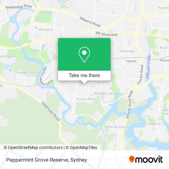 Peppermint Grove Reserve map