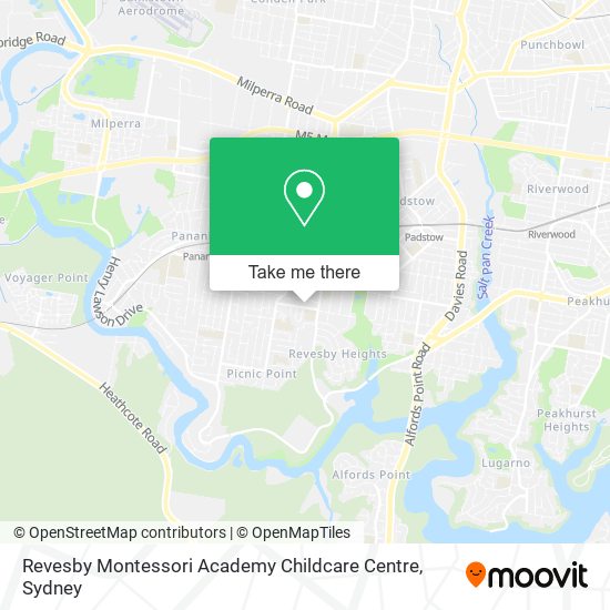 Revesby Montessori Academy Childcare Centre map