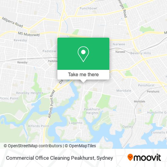 Commercial Office Cleaning Peakhurst map