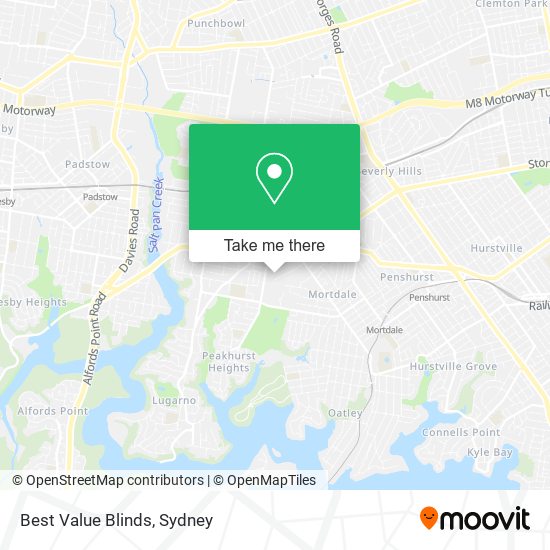 Best Value Blinds map