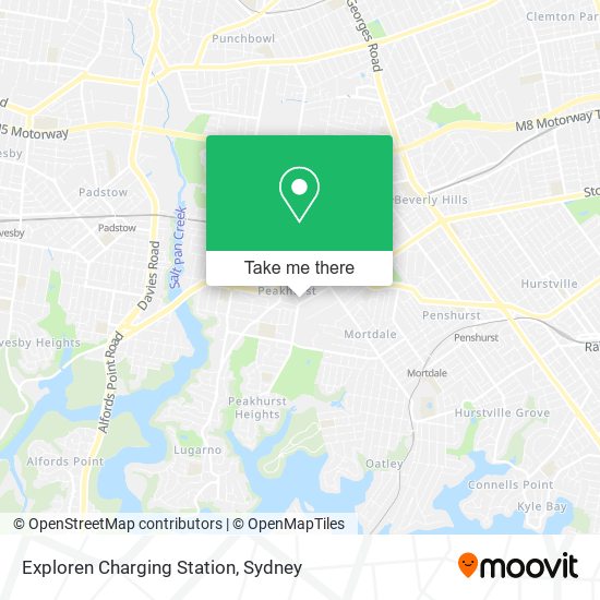 Exploren Charging Station map