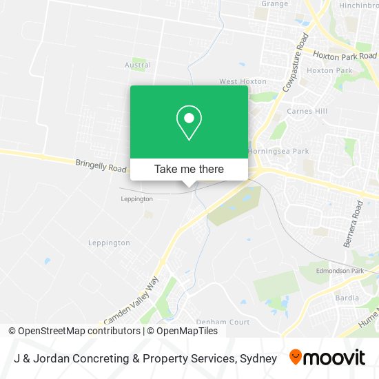 J & Jordan Concreting & Property Services map