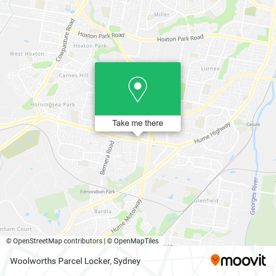 Woolworths Parcel Locker map