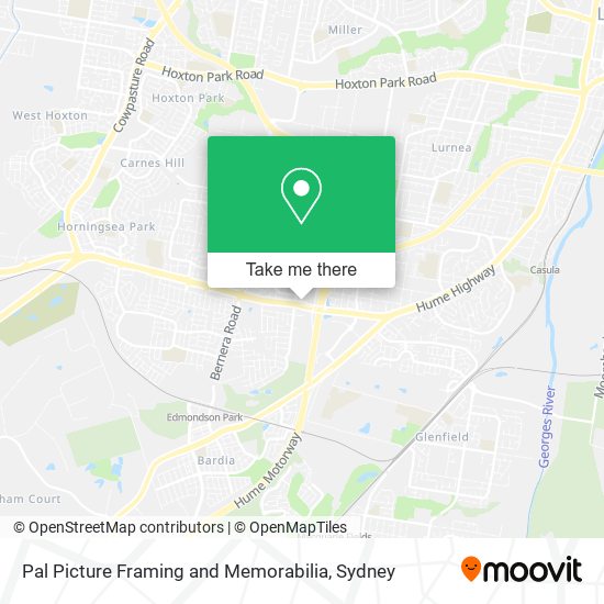 Pal Picture Framing and Memorabilia map