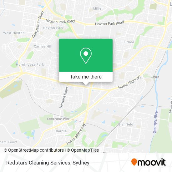 Mapa Redstars Cleaning Services