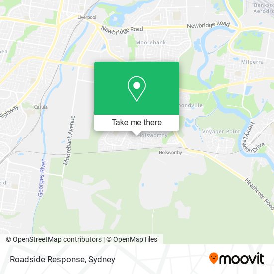 Roadside Response map