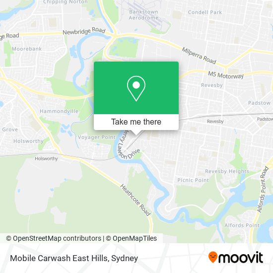 Mobile Carwash East Hills map